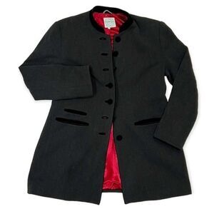 Gaisberger Vintage Black Loden Austrian Coat Size 44